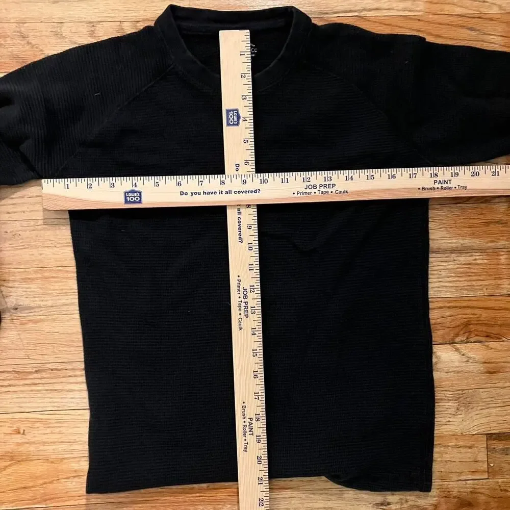 Roebuck & Co Waffle Knit Youth Crewneck Thermal‎ Waffle Knit Shirt